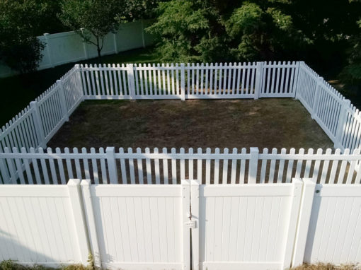 White Fence Installation